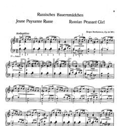 Ноты С. Борткевич - Марионетки (Op. 54) - предпросмотр