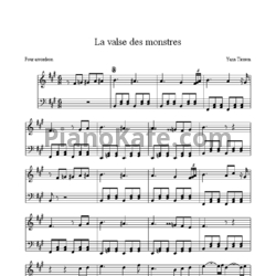 Ноты Yann Tiersen - La valse des monstres - предпросмотр