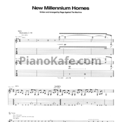 Ноты Rage Against the Machine - New millennium homes - предпросмотр