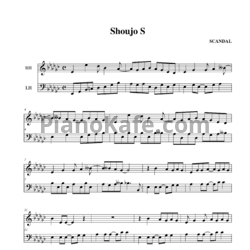 Ноты Scandal - Shoujo S