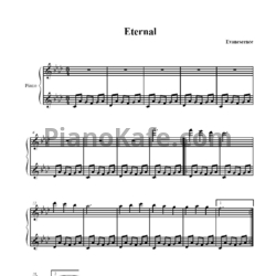 Ноты Evanescence - Eternal - предпросмотр