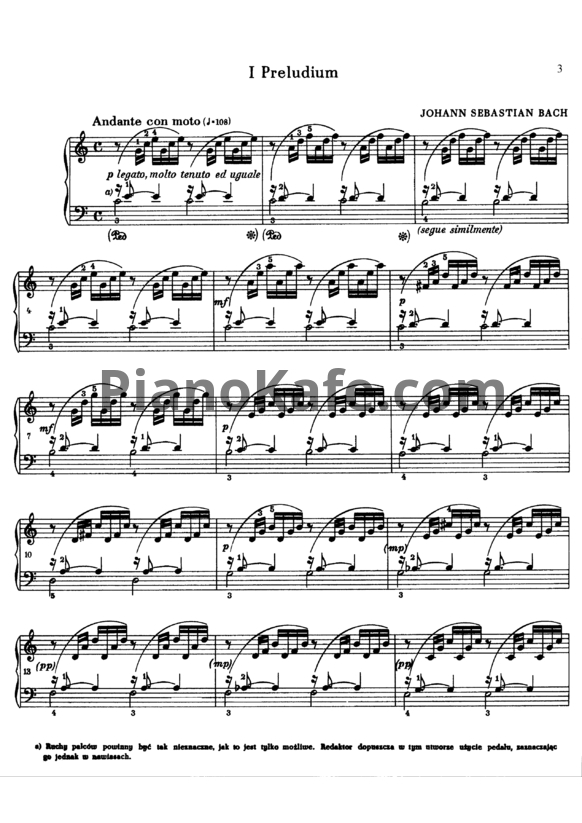Ноты И. Бах - Хорошо темперированный клавир. Том 1 (Редакция Б. Муджеллини) BWV 846-869 - PianoKafe.com