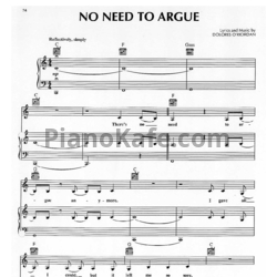 Ноты The Cranberries - No need to argue