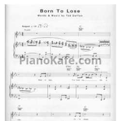 Ноты Ray Charles - Born to lose - предпросмотр