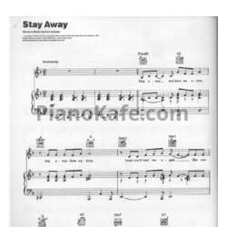 Ноты Barbra Streisand - Stay away - предпросмотр