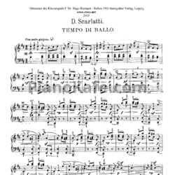 Ноты Д. Скарлатти - Соната K430/L463 (Tempo di Ballo) - предпросмотр