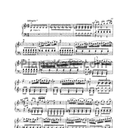 Ноты Б. Марчелло - Адажио (Обработка для фортепиано И. Баха) - предпросмотр