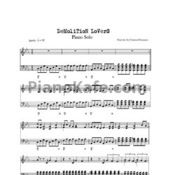 Ноты My Chemical Romance - Demolition lovers - предпросмотр