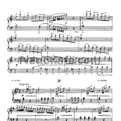 Ноты К. Черни - Этюд (Г. Гермер, ч. I. №23) - предпросмотр