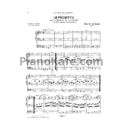 Ноты Шарль Алькан - Экспромт на тему хорала "Могучая крепость наш Бог" Лютера (Op. 69) - предпросмотр