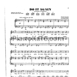 Ноты The Beach Boys - Do it again - предпросмотр