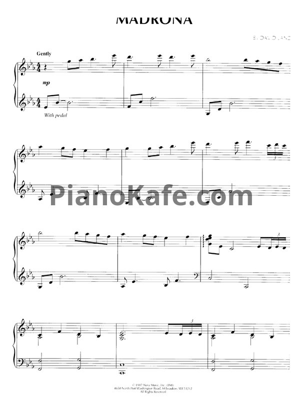 Ноты David Lanz - Madrona - PianoKafe.com