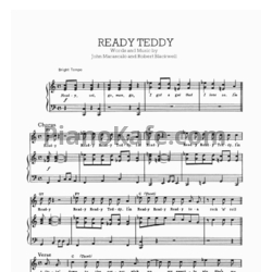 Ноты Elvis Presley - Ready Teddy - предпросмотр