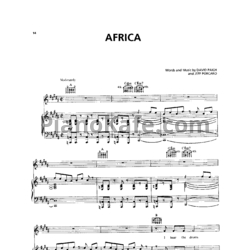 Ноты Lara Fabian - Africa - предпросмотр