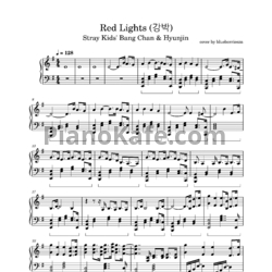 Ноты Stray Kids - Red Lights (Bang Chan, Hyunjin) - предпросмотр