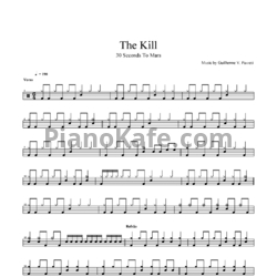 Ноты 30 Seconds To Mars - The kill