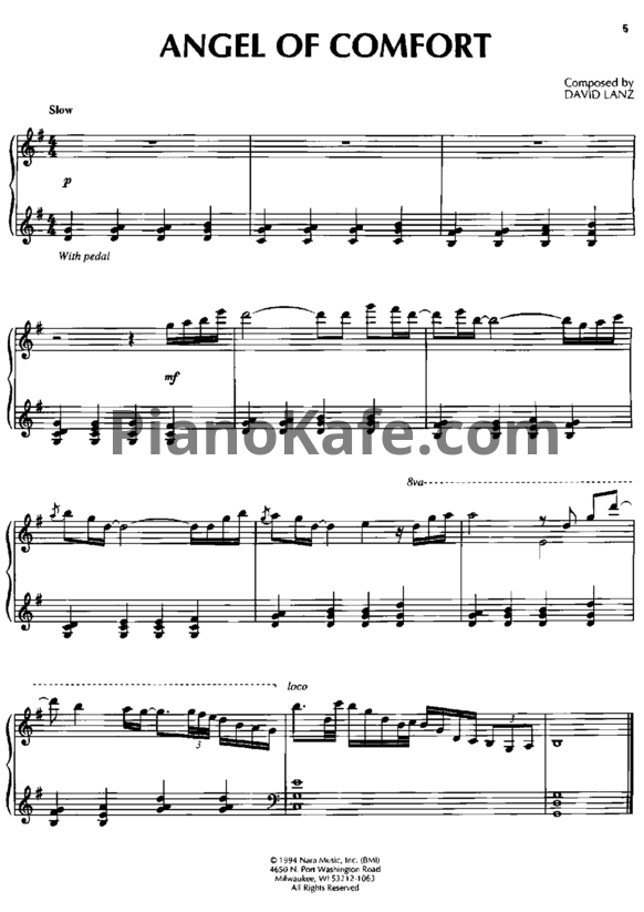 Ноты David Lanz - Christmas eve (Книга нот) - PianoKafe.com