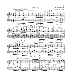Ноты А. Равина - Этюд (Соч. 50; №7) - предпросмотр