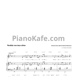 Ноты Antonio Carlos Jobim & Newton Mendonça - Perdido nos teus olhos - предпросмотр