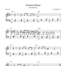 Ноты Iggy Pop & Goran Bregovic - In The Deathcar (Arizona dream) - предпросмотр