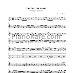 Ноты Cinema Bizarre - Forever or never - предпросмотр