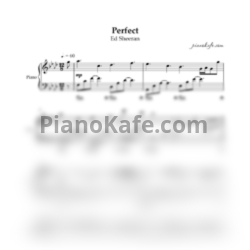 Ноты Ed Sheeran - Perfect (Piano solo cover) - предпросмотр