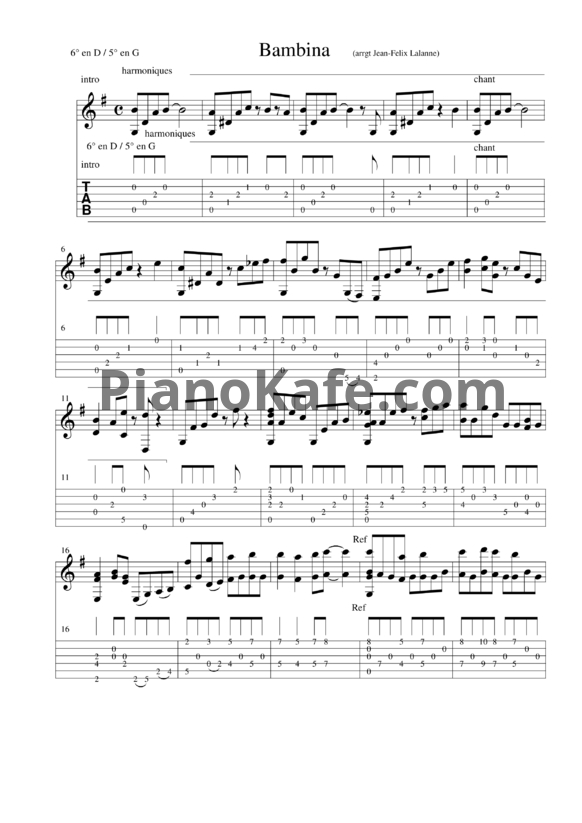 Ноты Lara Fabian - Bambina - PianoKafe.com