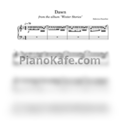 Ноты Fabrizio Paterlini - Dawn - предпросмотр