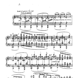 Ноты Claude Debussy - La Serenade interrompue (Прелюдия) - предпросмотр