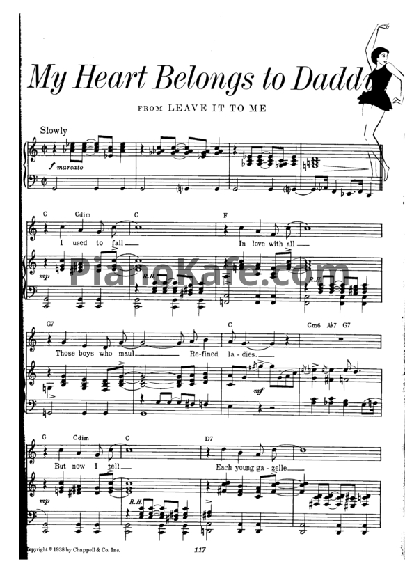 Ноты Cole Porter - My heart belogs to daddy - PianoKafe.com