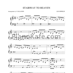 Ноты Led Zeppelin - Stairway to heaven (Arrangement by S. BALANDIN) - предпросмотр