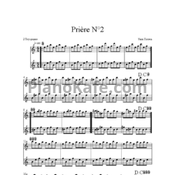 Ноты Yann Tiersen - Priere №2 - предпросмотр