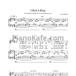 Ноты Joni Mitchell - I had a king - предпросмотр