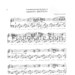 Ноты William Gillock - Adagio esotico - предпросмотр