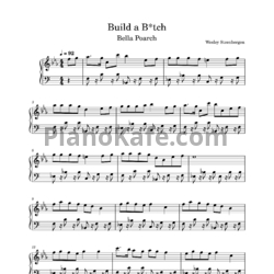Ноты Bella Poarch - Build a bitch - предпросмотр