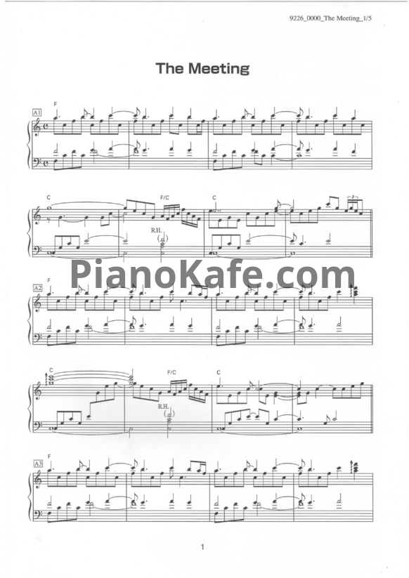 Ноты Rick Wakeman - The meeting - PianoKafe.com