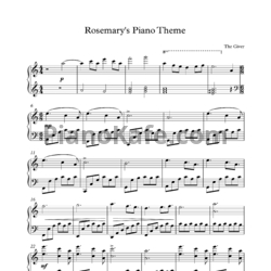 Ноты Taylor Swift - Rosemary's piano theme (Версия 3) - предпросмотр