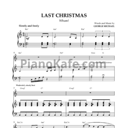 Ноты Wham! - Last Christmas - предпросмотр