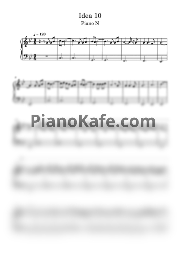 Ноты Gibran Alcocer - Idea 10 (Easy) - PianoKafe.com