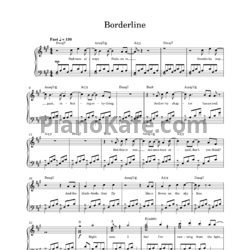 Ноты Ed Sheeran - Borderline - предпросмотр