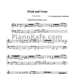Ноты Justin Timberlake feat. T.I. - Dead and gone - предпросмотр