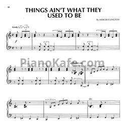 Ноты Mercer Ellington - Things ain't what they used to be