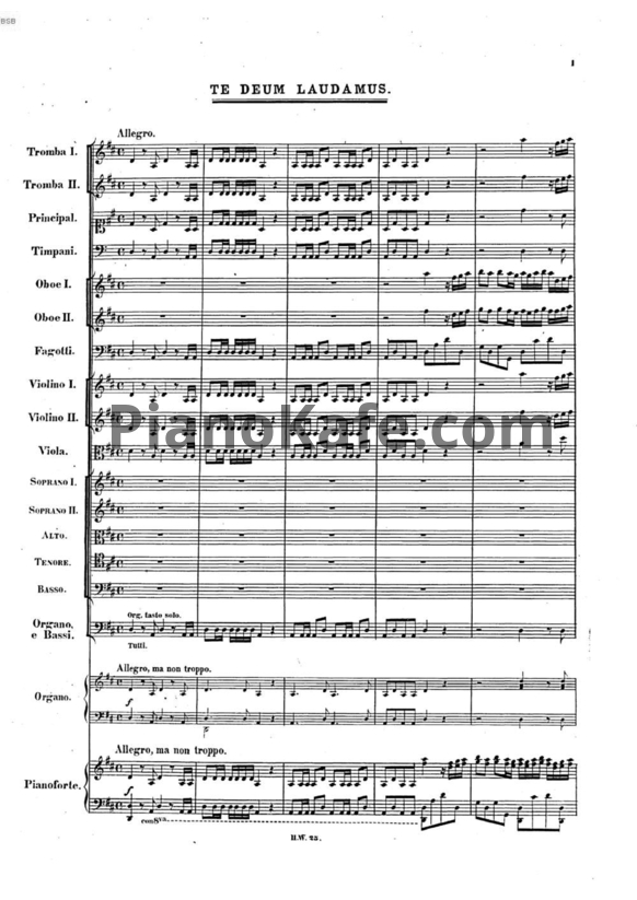 Ноты Георг Гендель - Опера "Благодарственный молебен (Dettingen)" ре мажор (HWV 283) - PianoKafe.com