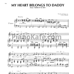 Ноты Cole Porter - My heart belongs to daddy - предпросмотр