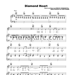 Ноты Lady Gaga - Diamond heart - предпросмотр