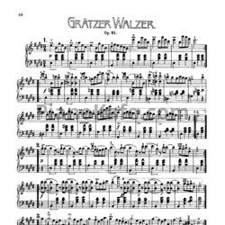 Ноты Франц Шуберт - 12 Вальсов (D 924) - предпросмотр