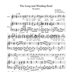 Ноты The Beatles - The long & winding road (Arr. by RudenЬ Ilya) - предпросмотр