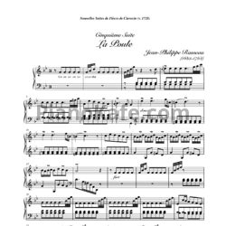 Ноты Жан-Филипп Рамо - Сюита "La Poule" - предпросмотр