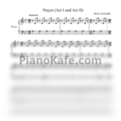 Ноты Denis Stelmakh - Prayer (Act I & II) - предпросмотр