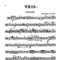 Ноты Г. Беренс - Трио (Виолончель, Op. 95, №2)